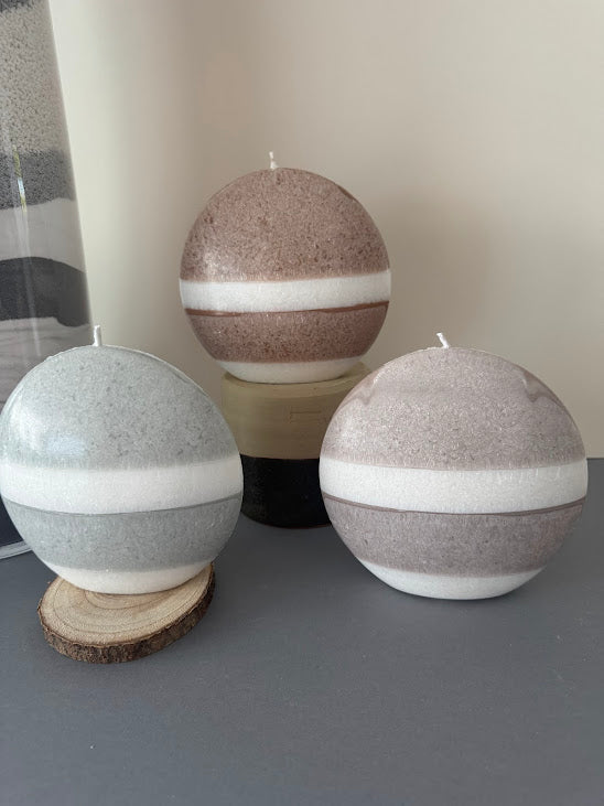 Bougie double éclipse cristalline