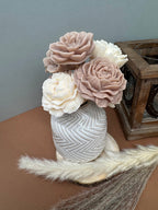 Bouquet Fleurs de cire parfumé "ELEGANT"