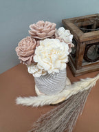 Bouquet Fleurs de cire parfumé "ELEGANT"