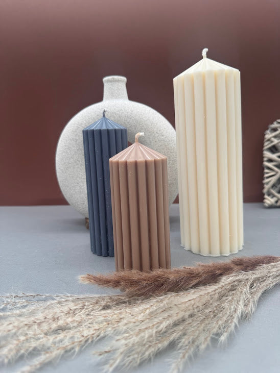 Les bougies piliers velours