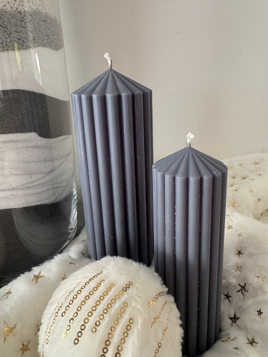 Les bougies piliers velours