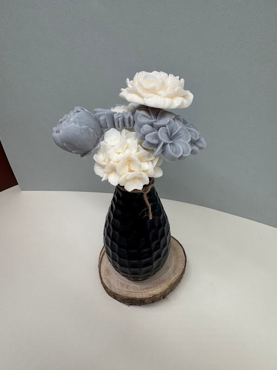 Bouquet Fleurs de cire "CONTEMPORAIN"