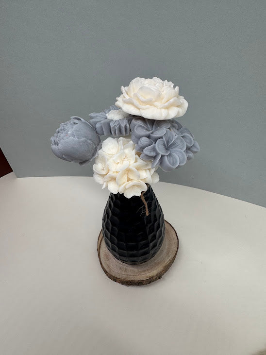 Bouquet Fleurs de cire "CONTEMPORAIN"