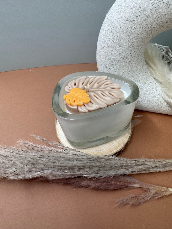 Bougie " FEUILLE TROPICALE"